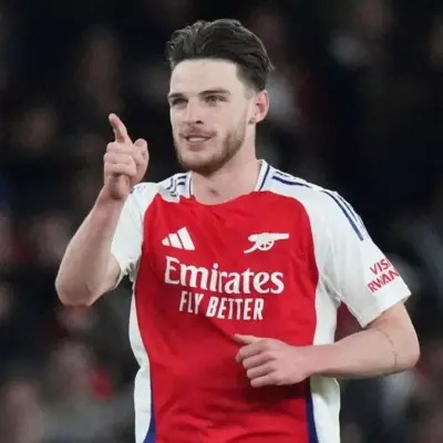 Arsenal midfielder Declan Rice breaks into Champions League Team of the Season