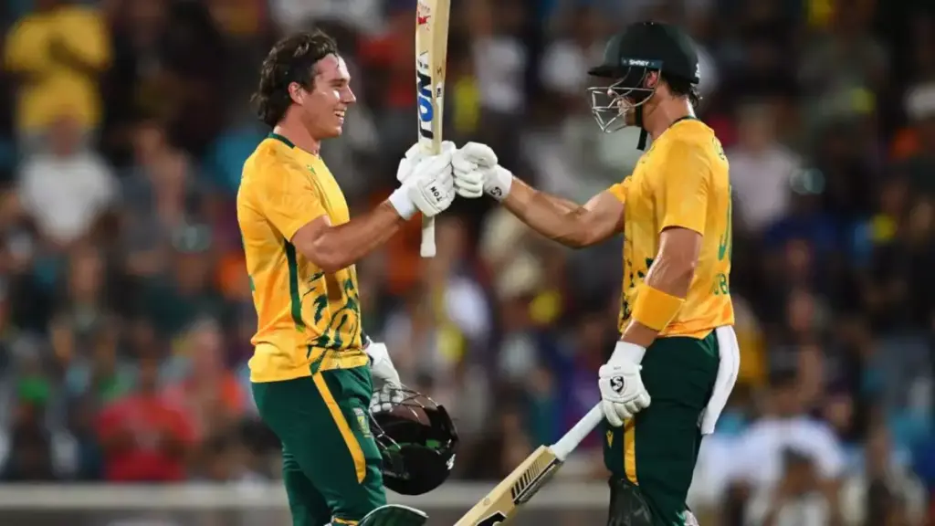 Proteas level T20I series in Australia after Dewald Brevis' record-breaking century