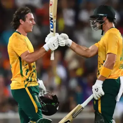 Proteas level T20I series in Australia after Dewald Brevis' record-breaking century