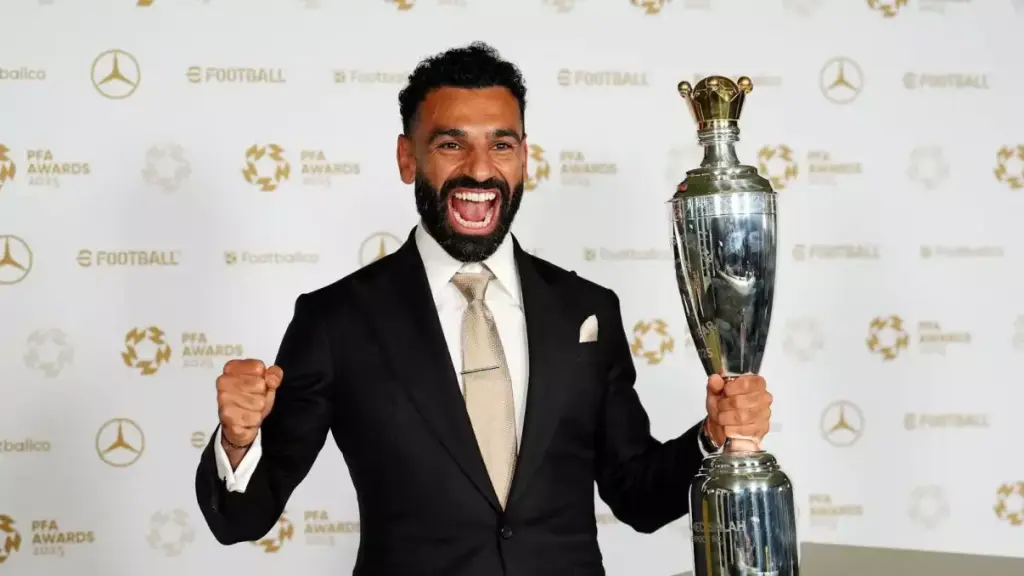 Liverpool forward Mohamed Salah clinches record third PFA Player of the Year award