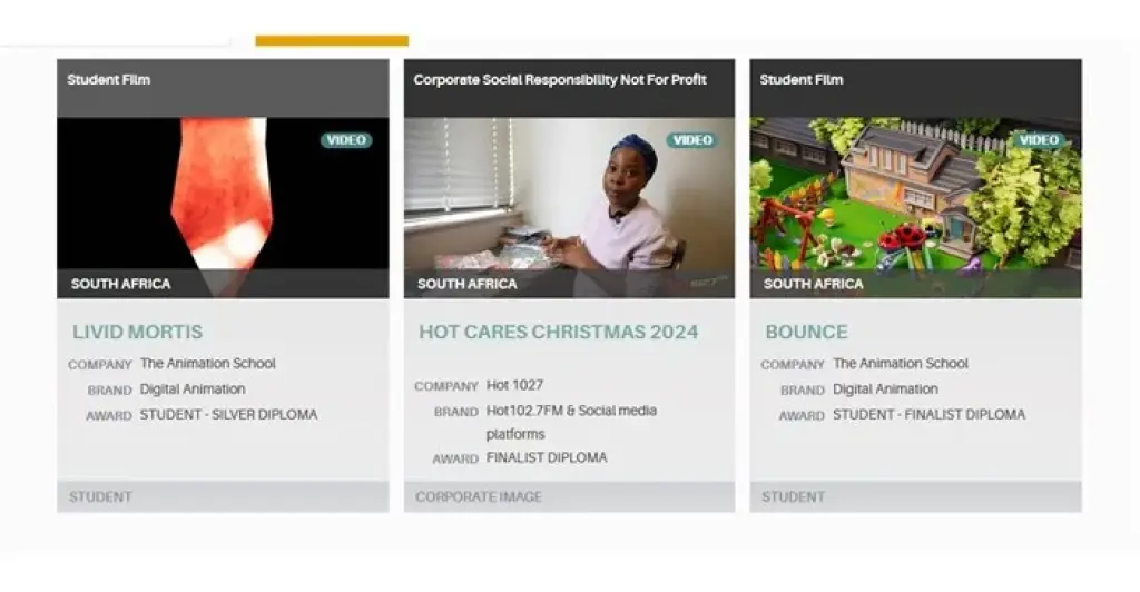 6 Awards for SA at New York Festivals 2025 TV & Film and Radio Awards