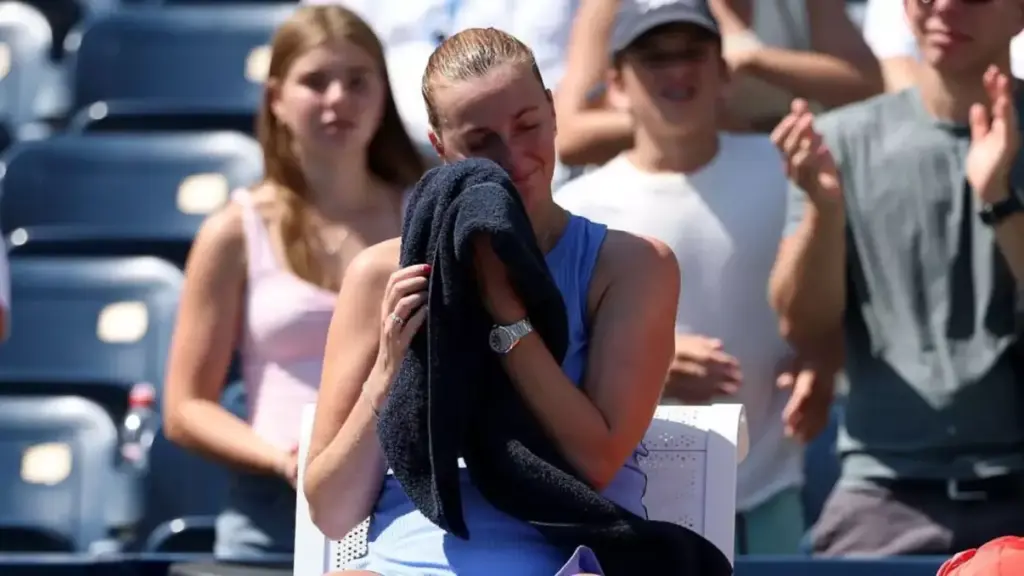 Two-time Wimbledon champion Petra Kvitova bids tearful farewell as career ends in US Open loss