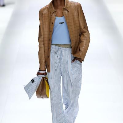Short shorts, pinstripes, soft hues define gents spring/summer fashion