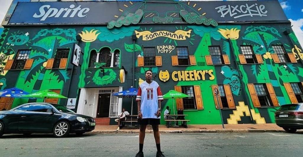 Karabo Poppy and Sprite bring Blxckie's story to life on Braam walls