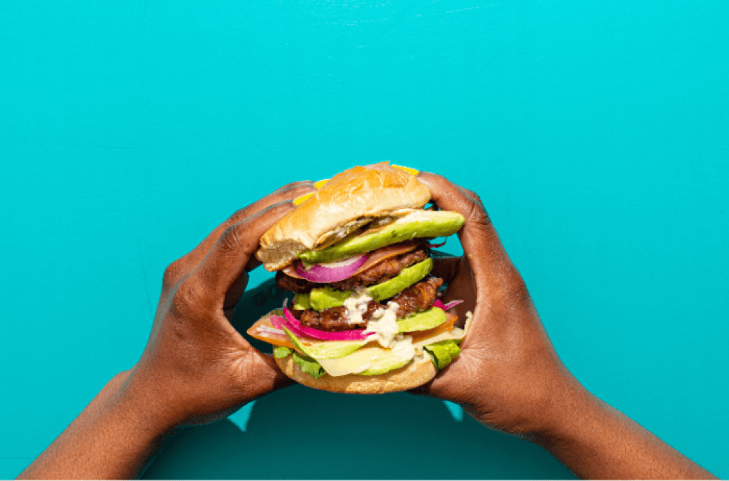 Stacked Smash Burger with Avocado