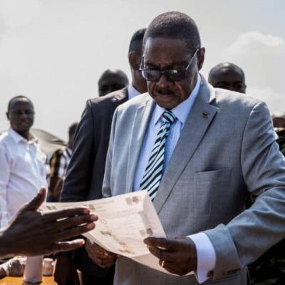 Malawi’s ex-leader Mutharika projected to win election, Times TV reports