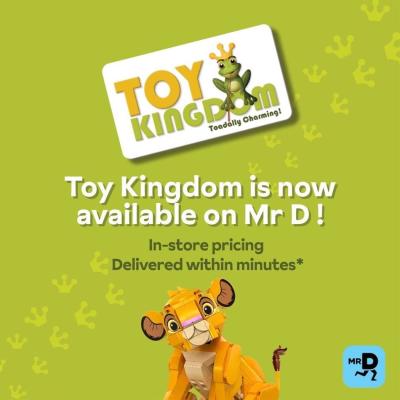 Toy Kingdom and Mr D partner for on-demand delivery service