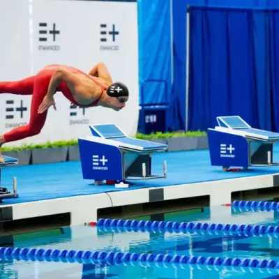 Enhanced Games swimmer 'breaks world record'